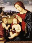 FRANCIA, Francesco Madonna and Child with the Infant St John the Baptist dsh Spain oil painting artist